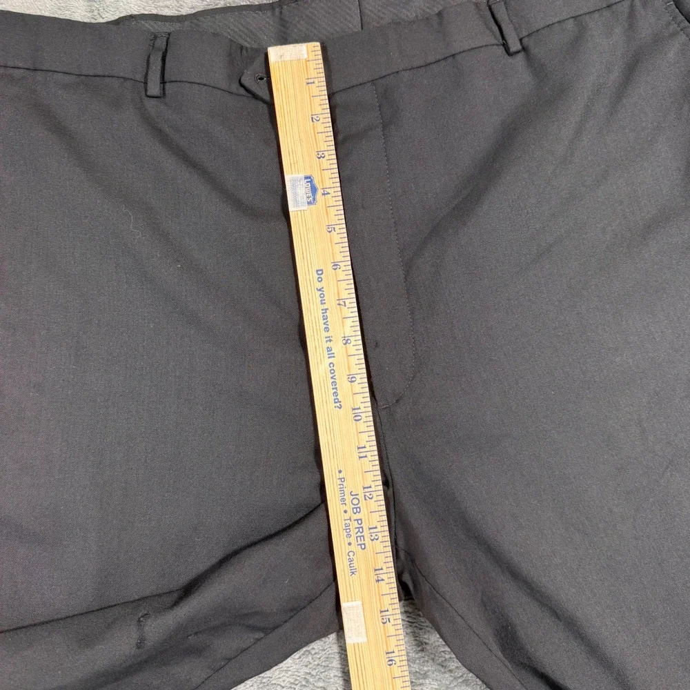 Stafford‎ Suit Pants Mens 44x32 Black 100% Wool Classic Fit Tailored Culture